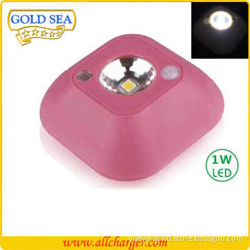 1W led mini cordless motion sensors lights